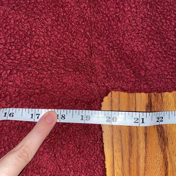 Harry Potter Maroon Fleece Crew Neck Sweatshirt Cropped Hogwarts - Picture 3 of 5